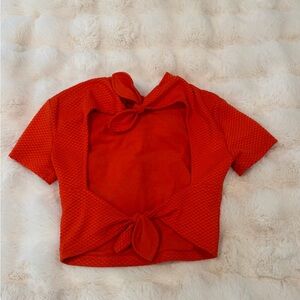 Urban Outfitters Orange Top Open Back Size XS